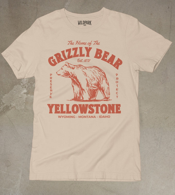 Yellowstone Grizzly Bear Tee